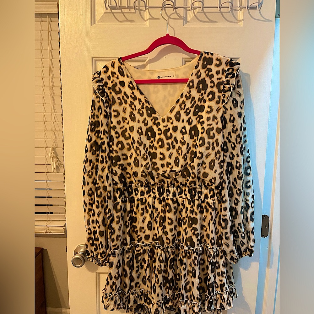 Cheetah Ruffle Dress